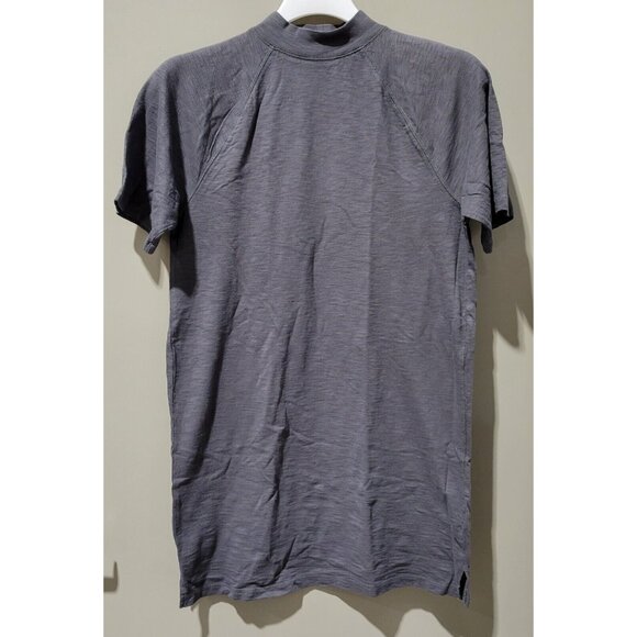 Universal Thread Women's XS Heather Charcoal Gray Mock Neck T-Shirt Mini Dress - Picture 2 of 7